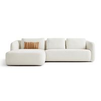 Bank Cloud 3-zits Chaise Links Crème PEPP