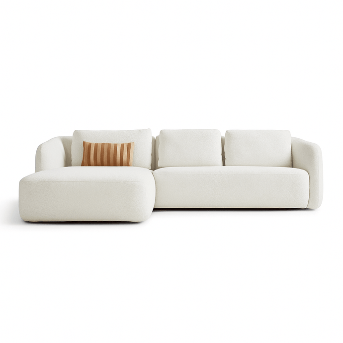 Bank Cloud 3-zits Chaise Links Crème PEPP