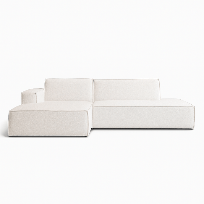 Bank Enzo 3-zits Links Bouclé Beige PEPP