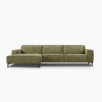 Bank River 3-zits Chaise Links Groen PEPP