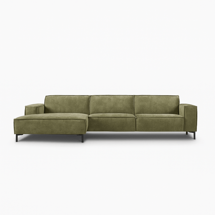 Bank River 3-zits Chaise Links Groen PEPP
