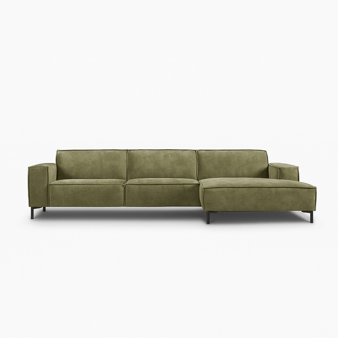 Bank River 3-zits Chaise Rechts Groen PEPP