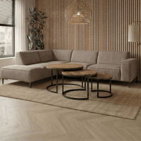 Hoekbank Madrid 4-zits Links Stone Mahom