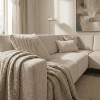 Hoekbank Sevilla 4-zits Rechts Beige Mahom