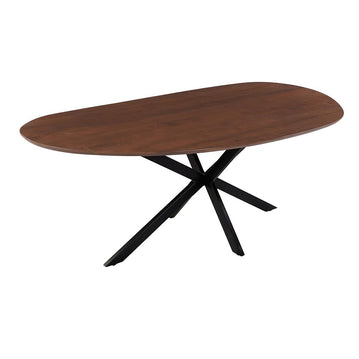 Mangohouten eettafel organisch bruin 240x110cm