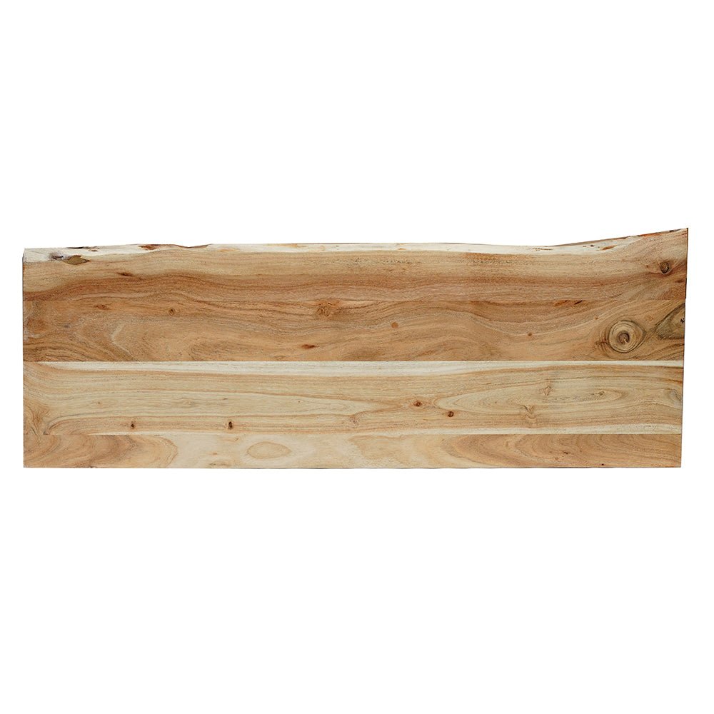 Mangohouten kapstok met zwart frame