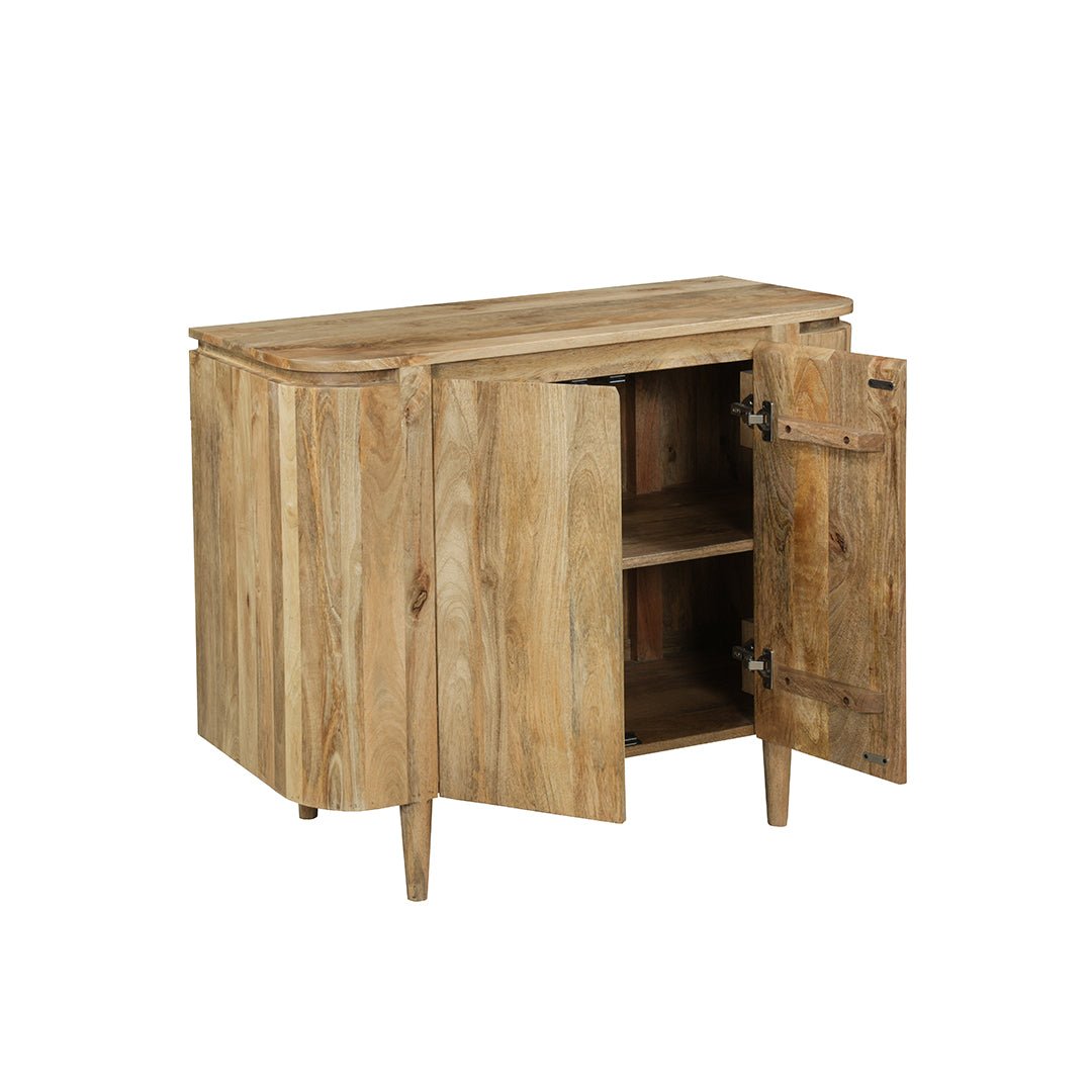 Mangohouten dressoir lichtbruin