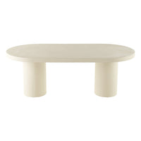 Eettafel Capsule Savannah Mircocement Cilinderpoot 180 cm Beige Mahom