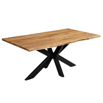 Acaciahouten eettafel rechthoekig 180x100cm