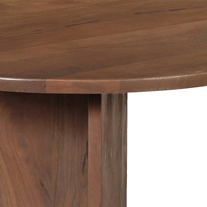 Mangohouten Eettafel Japandi Sara 180x100 cm Walnoot Mahom