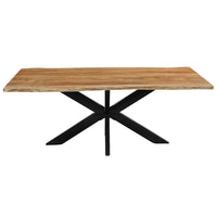 Acaciahouten Eettafel Edge Rechthoek 200x100 cm Mahom