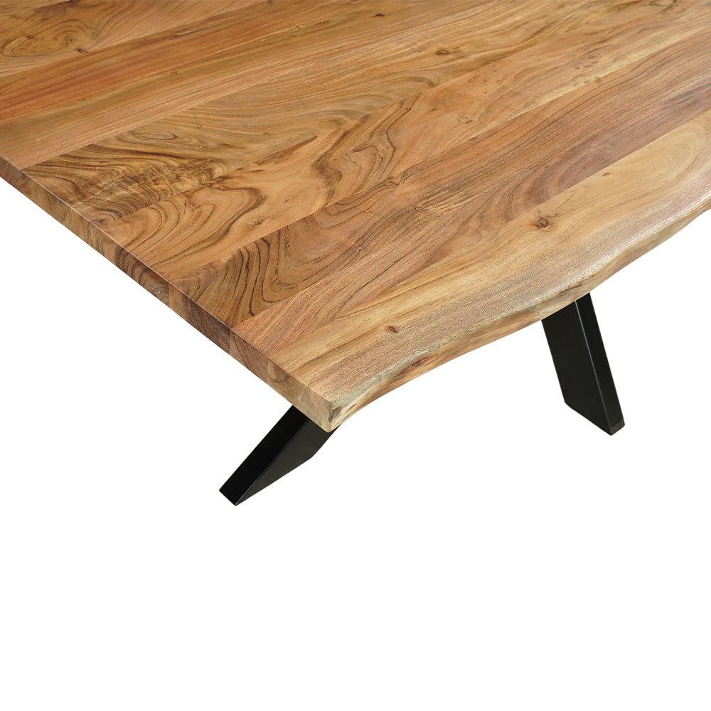 Acaciahouten eettafel rechthoekig 200x100cm