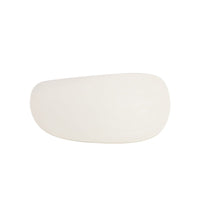 Eettafel Organisch Savannah Mircocement Paneelpoot 210 cm Wit Mahom