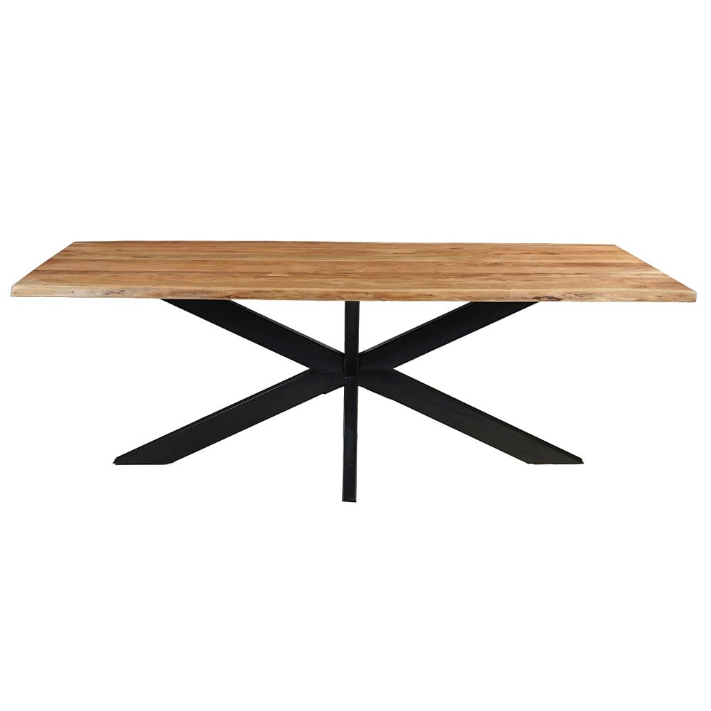 Acaciahouten eettafel rechthoekig 220x100cm
