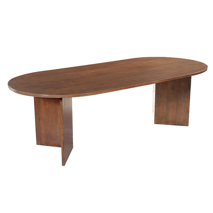 Mangohouten Eettafel Japandi Sara 240x110 cm Walnoot Mahom