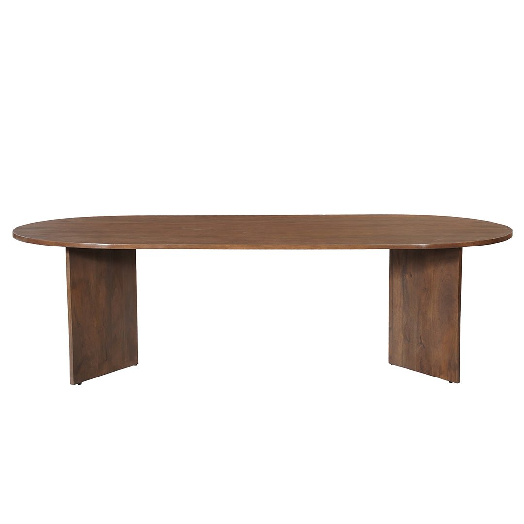 Mangohouten eettafel walnoot 260x120