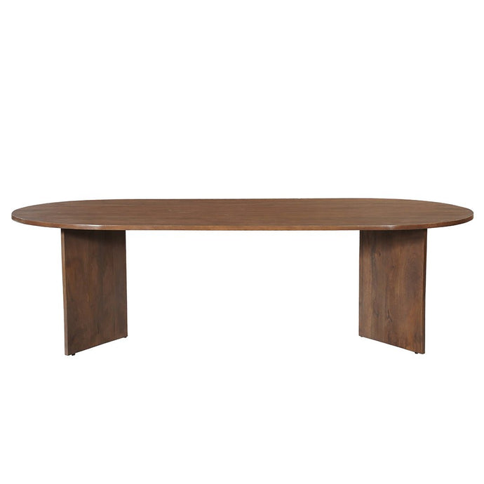 Mangohouten Eettafel Japandi Sara 260x120 cm Walnoot Mahom