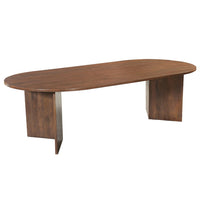 Mangohouten Eettafel Japandi Sara 260x120 cm Walnoot Mahom