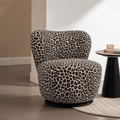 Fauteuil Annabel Leopard Mahom