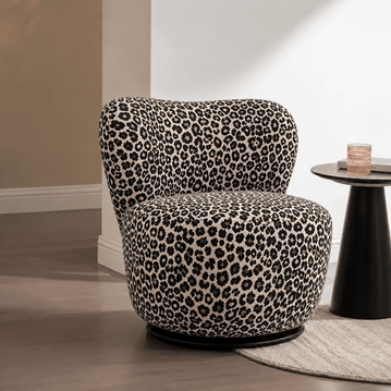Fauteuil Annabel Leopard Mahom