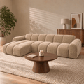 Hoekbank Marbella 4-zits Links Taupe