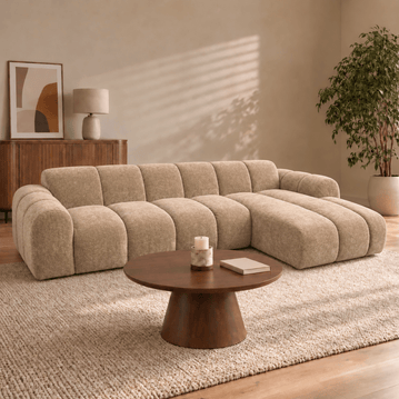 Hoekbank Marbella 4-zits Rechts Taupe