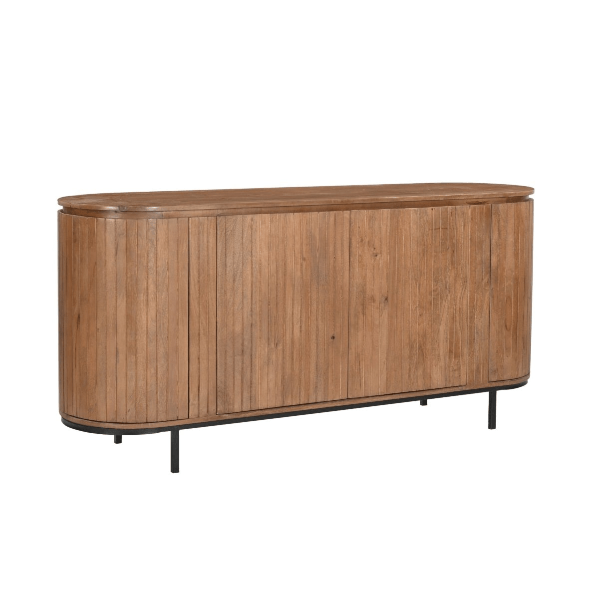 Mangohouten wandkast bruin 170cm