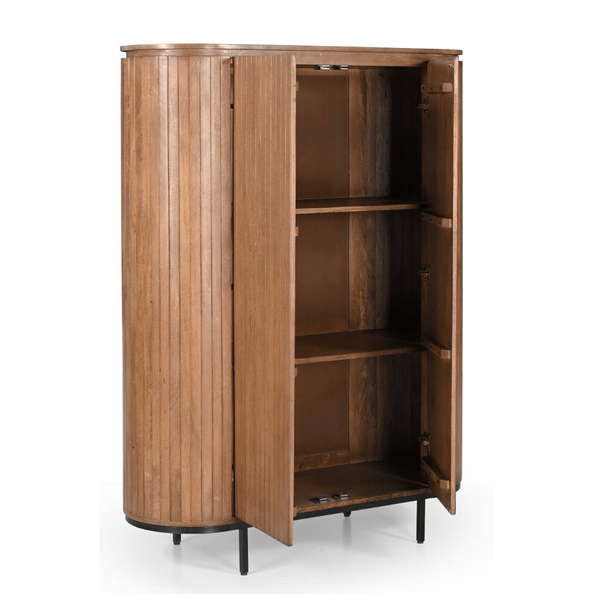 Mangohouten wandkast bruin 150cm