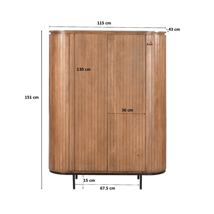 Wandkast Noor 150 cm