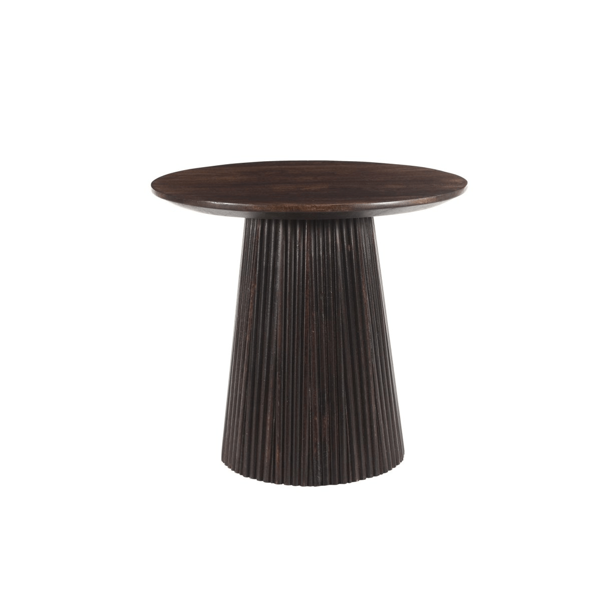 Salontafel walnoot rond 50cm