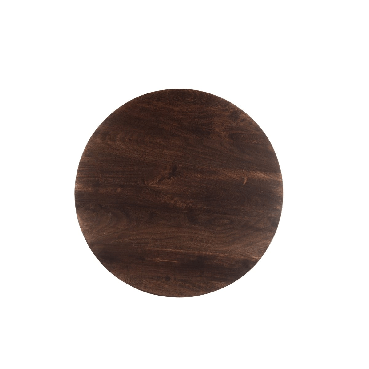 Mangohouten salontafel rond bruin 80cm