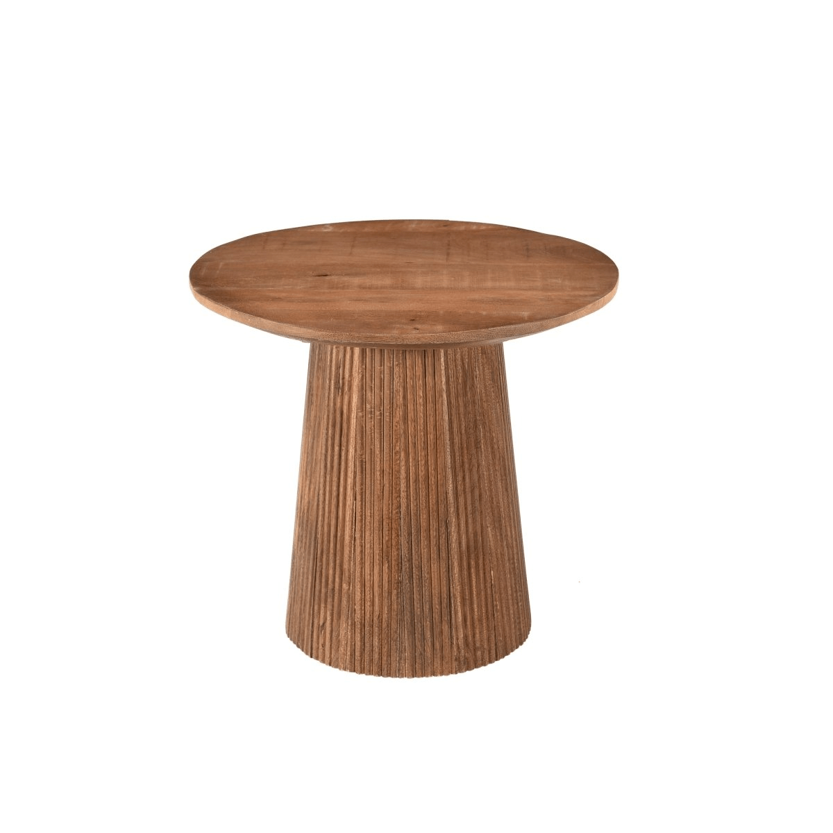 Mangohouten salontafel hout rond 50cm
