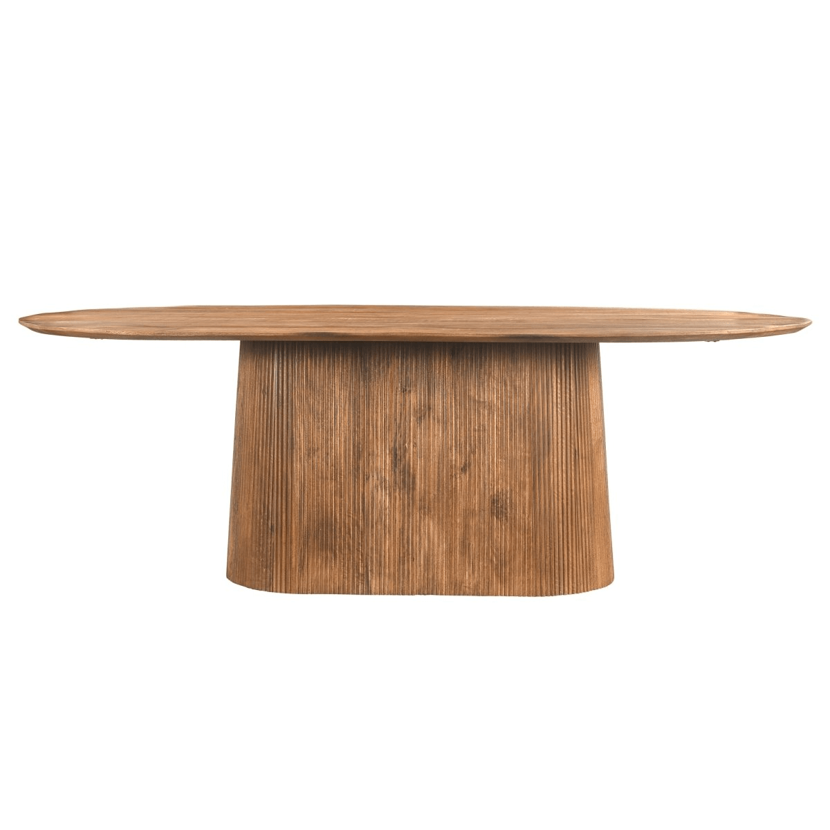 Mangohouten eettafel ovaal 230cm