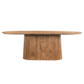 Mangohouten eettafel ovaal 230cm