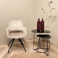 Eetkamerstoel Capp Beige Velvet
