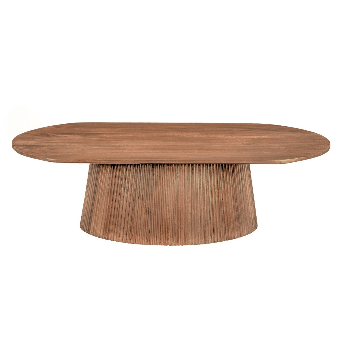 Mangohouten salontafel bruin ovaal 120cm