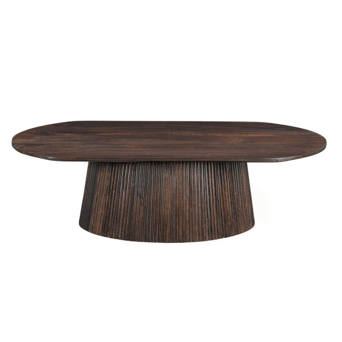 Mangohouten salontafel bruin ovaal 120cm