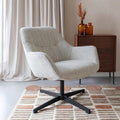 Fauteuil grijs met zwart onderstel