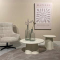 Salontafel rond wit 50cm