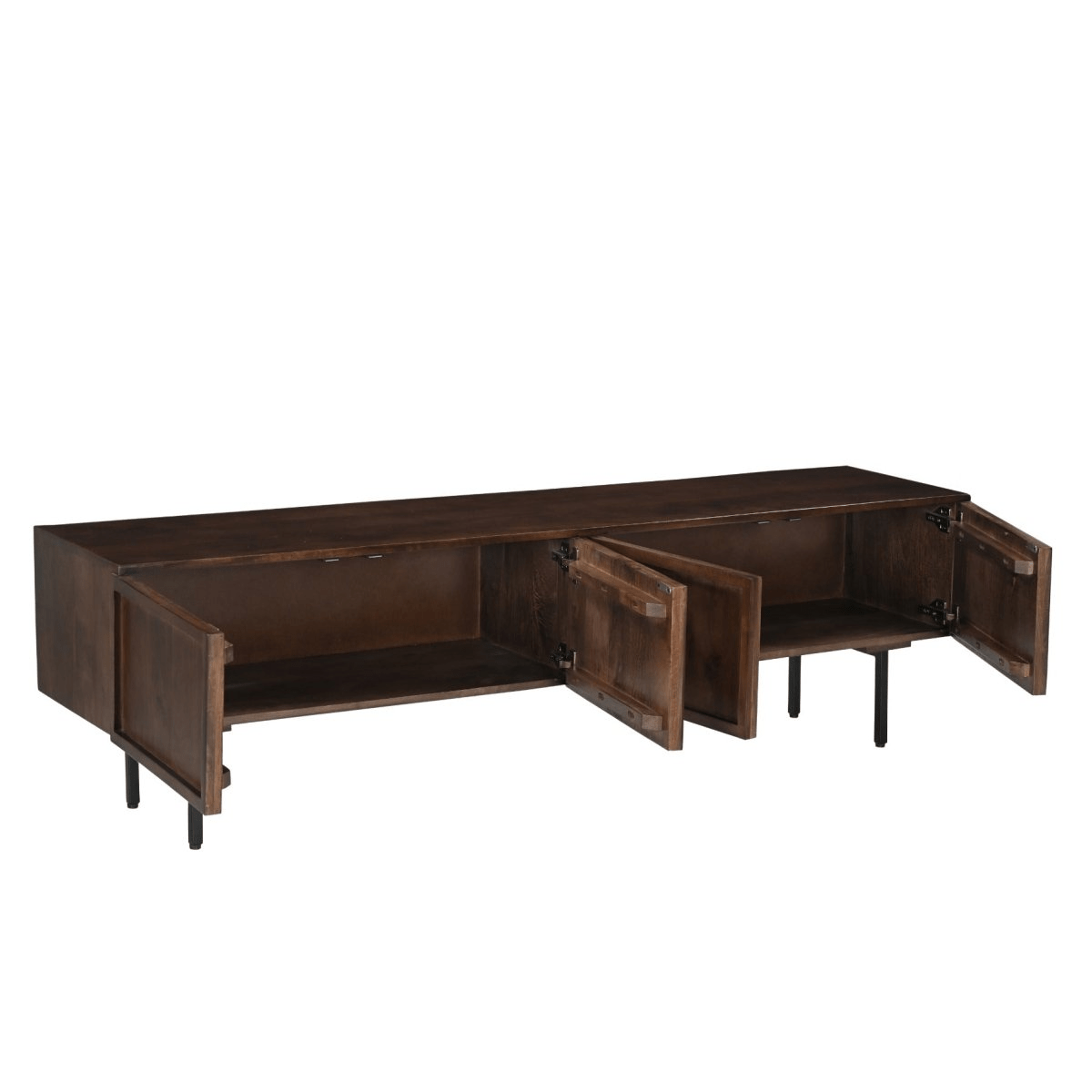 Mangohouten tv meubel bruin 180cm