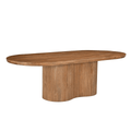 Eettafel hardhout ovaal 300cm