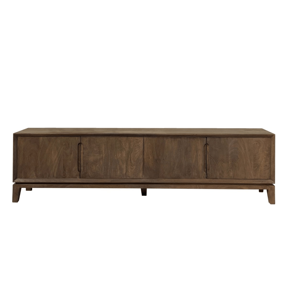 Mangohouten TV Meubel donkerbruin 210cm