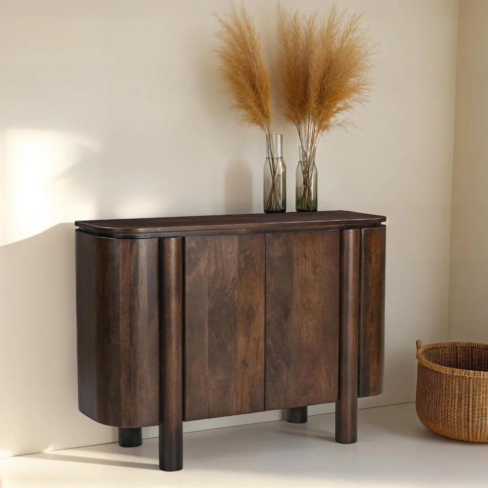 Mangohouten dressoir bruin 105cm