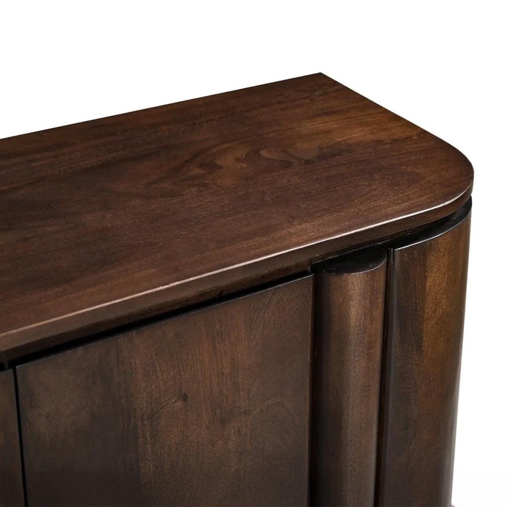 Mangohouten dressoir donkerbruin 170cm