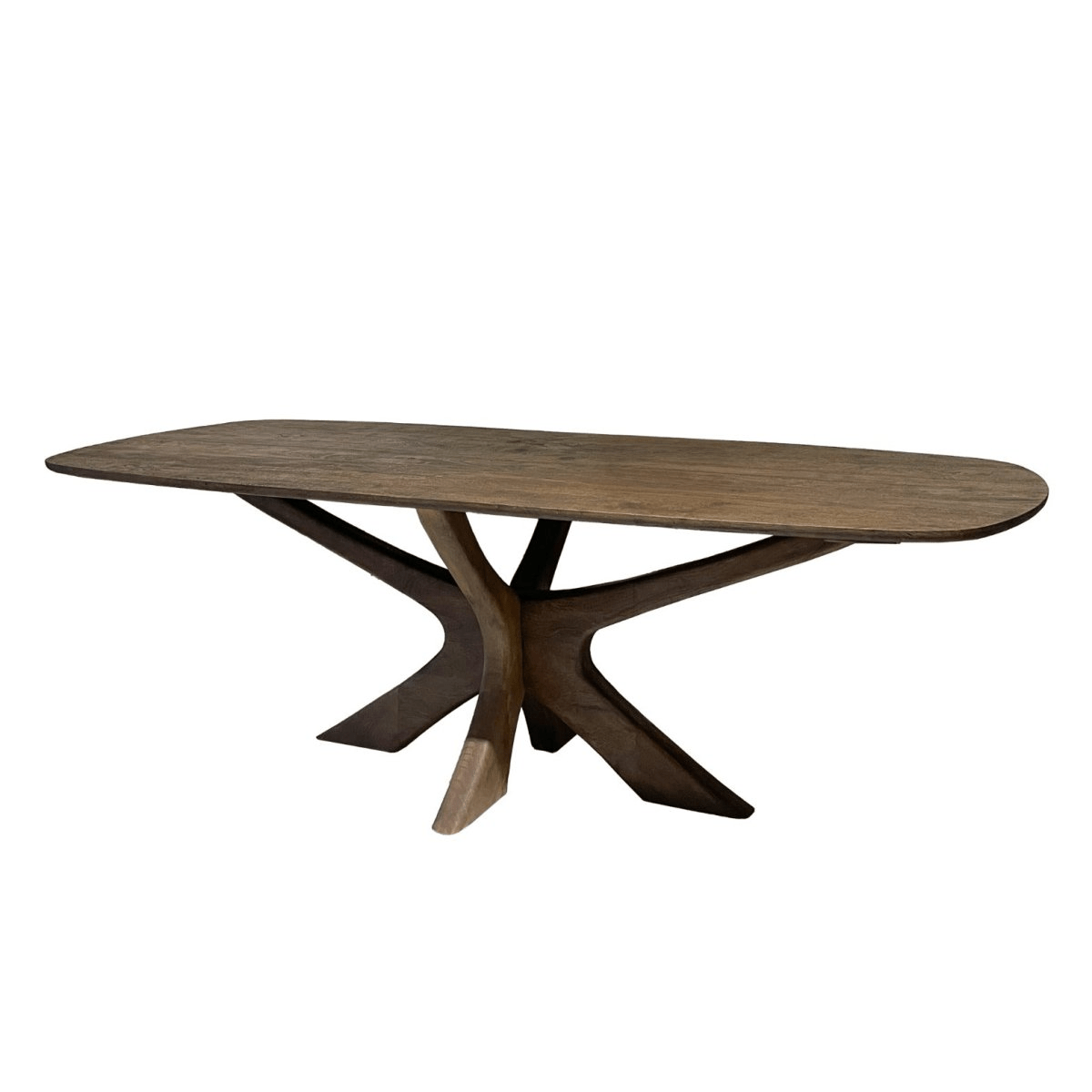 Mangohouten eettafel rechthoekig 220cm