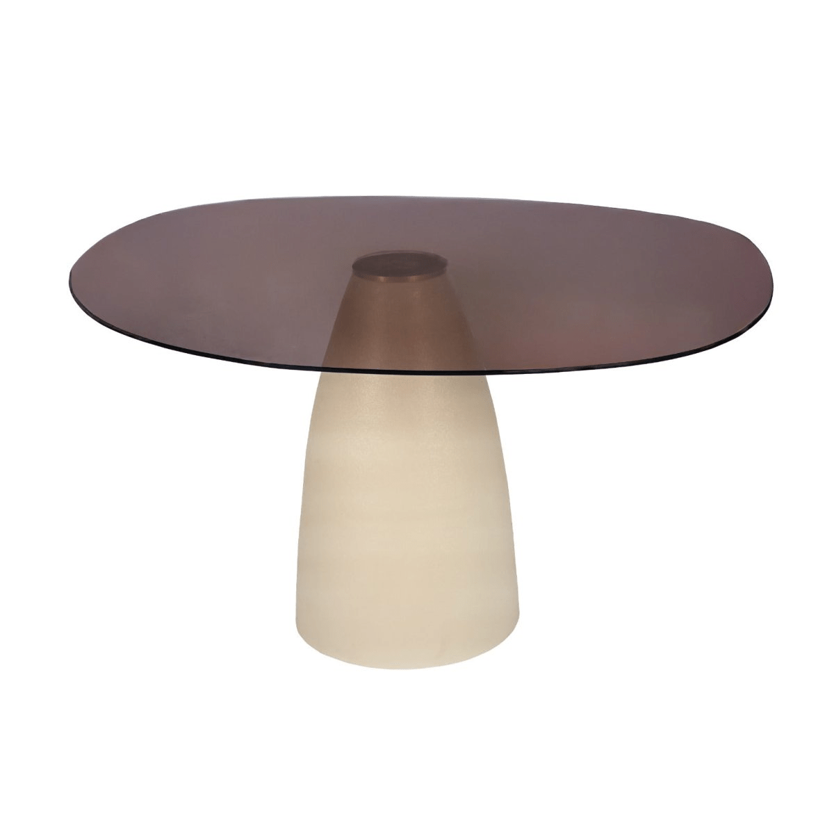 Eettafel glas 140cm