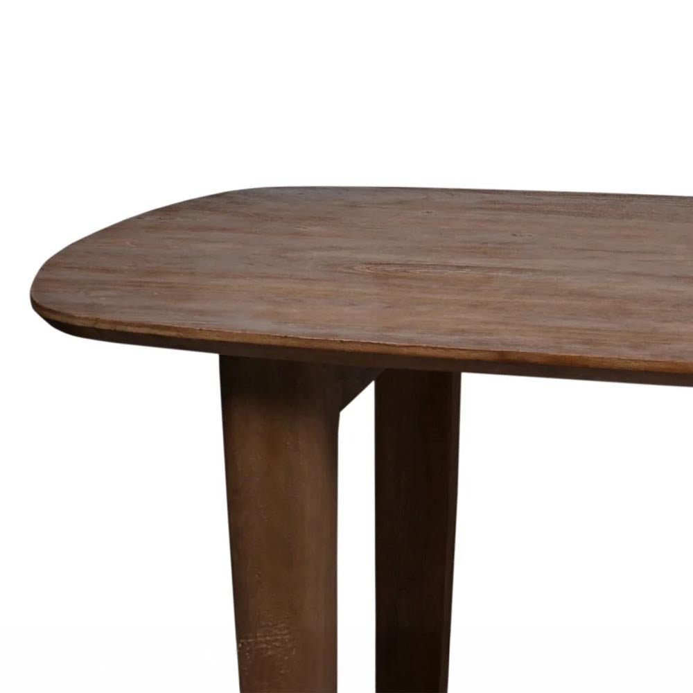 Mangohouten eettafel rechthoekig 200cm
