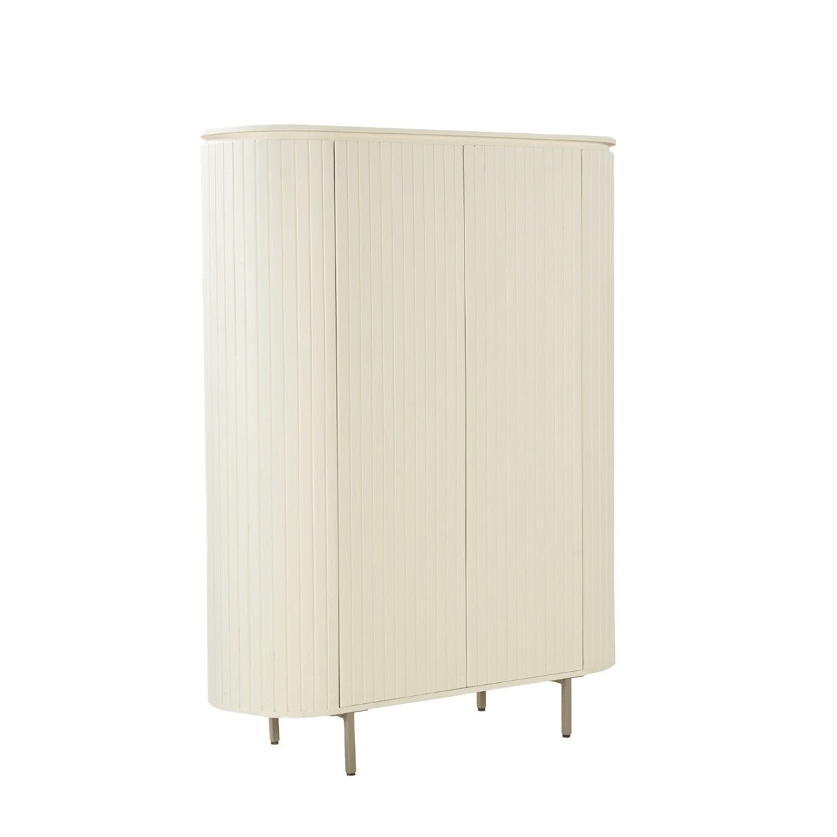 Mangohouten wandkast wit 150cm