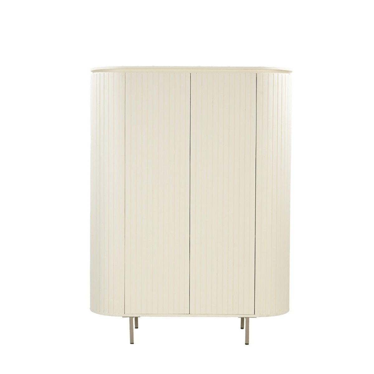 Mangohouten wandkast wit 150cm