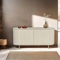 Mangohouten dressoir wit 170cm